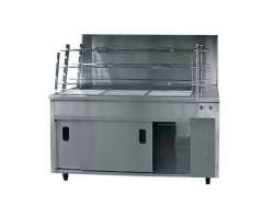 ΨΗΣΤΑΡΙΑ ΜΕ ΚΑΡΒΟΥΝΟ ΕΠΙΔΑΠΕΔΙΑ ΧΩΡΙΣ ΦΟΥΣΚΑ ΜΕ 3 ΣΟΥΒΛΕΣ 160χ65χ156cm