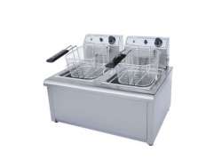 ΦΡΙΤΕΖΑ ΗΛΕΚΤΡΙΚΗ ΔΙΠΛΗ ΜΟΝΟΦΑΣΙΚΗ 7+7lt F1002(230V)  (ΕΚΠΤΩΤΙΚΟ ΚΟΥΠΟΝΙ)