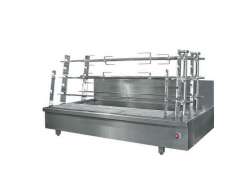 ΨΗΣΤΑΡΙΑ ΜΕ ΚΑΡΒΟΥΝΟ ΕΠΙΤΡΑΠΕΖΙΑ ΧΩΡΙΣ ΦΟΥΣΚΑ 6 ΣΟΥΒΛΕΣ 155χ82χ80cm