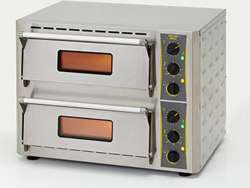 ROLLER GRILL PZ430D Φούρνος Πίτσας Ηλεκτρικός Με Πυρότουβλα - Εσωτ.Διαστάσεις: 2x 430x430x110mm