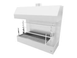 Επιτραπέζια ψησταριά με 3 σούβλες και φούσκα BIOKAN TLGH3