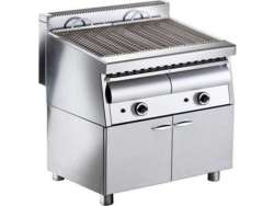 ARTEMIS 2CK Ψησταριά γκριλ - πλατό αερίου νερού επιδαπέδιο βαρέως τύπου 82x69x92cm