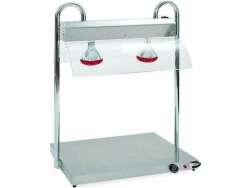 ROCAM VULCANO 2/1 INFRA Carving Station Θερμαινόμενη Επιφάνεια με Λάμπα για Μπουφέ