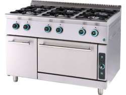  Επιδαπέδια Κουζίνα Υγραερίου με 6 Φλόγιστρα SERGAS FC6FS9