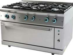 Επιδαπέδια Κουζίνα Υγραερίου με 6 Φλόγιστρα SERGAS FC6FLS9