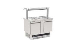 Ψυγείο Σαλατών 108x70x130cm με βιτρίνα INOMAK BVV7300