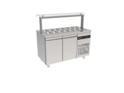  Ψυγείο Σαλατών 136x70x131.5cm με βιτρίνα INOMAK ZVF99