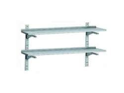 Ράφι Τοίχου ανοξειδωτο διπλό 120cm INOMAK RS3120/S2