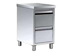 Ερμάριο Συρταριέρα Με 2 Συρτάρια INOX AR0572