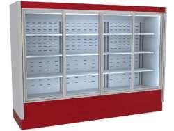 Βιτρίνα Self Service Μαναβικής ΙΝΟΧ 304 με ενσωματωμένη μηχανή και συρόμενα κρύσταλλα 150Χ70Χ210