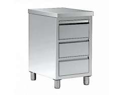  Ερμάριο συρταριέρα με 3 συρτάρια INOX AR0573  