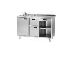 Ερμάριο με Ανοιγόμενες Πόρτες & Συρτάρια 160x70x100cm