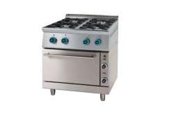 Επιδαπέδια κουζίνα ηλεκτρική με 4 εστίες αερίου FC4GFES7 SERGAS