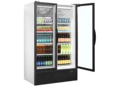 Βιτρίνα συντήρησης διπλή με ανοιγόμενες πόρτες FS1202H