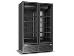 Crystal CR 1300 Ψυγείο Αναψυκτικών 1060lt Total Black Δίπορτο