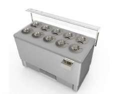 Crystal Festival 10 INOX Ψυγείο Παγωτού 