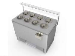 Crystal Festival 8 INOX Ψυγείο Παγωτού 