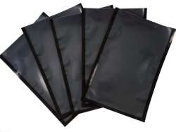 Σακούλες vacuum λείες με μαύρο φόντο σετ 100 τεμ 15x45 BVS