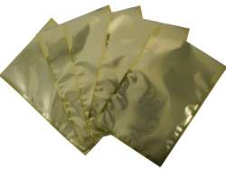 Σακούλες vacuum λείες με χρυσό φόντο σετ 100τεμ 15x35cm