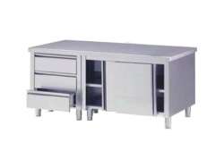 Ερμάριο με 3 συρτάρια και συρόμενες πόρτες 160x80x87cm