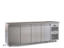 Ανοξείδωτο ψυγείο πάγκος συντήρηση PSM22060 με 4 πόρτες GN	