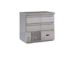 Ανοξείδωτο ψυγείο πάγκος συντήρηση PSM9060DM με 4 συρτάρια μηχανή κάτω	