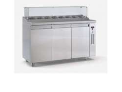 Ψυγείο σαλατών συντήρηση PS15070SALAD με 3 πόρτες χωρίς μηχανή