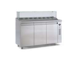 Ψυγείο salad bar συντήρηση PS15070BAR με 3 πόρτες χωρίς μηχανή
