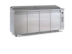 Ψυγείο πάγκος σαλατών συντήρηση με καπάκι PS19570BAR.C με 3 πόρτες χωρίς μηχανή